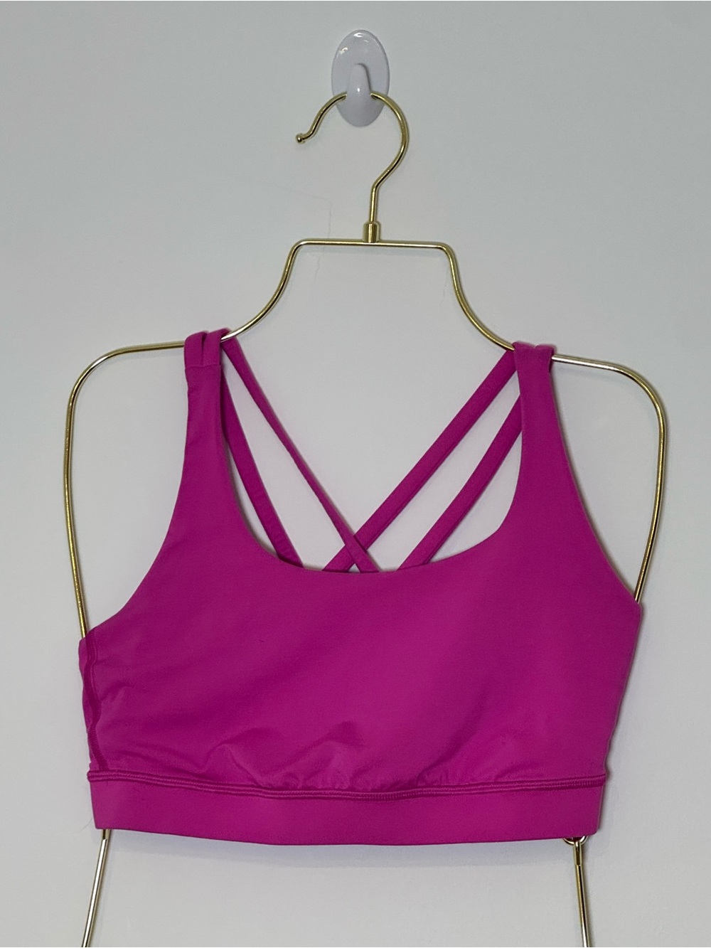 Lululemon Women’s Energy Sports Bra Bright Pink Size 6 Yoga Workout